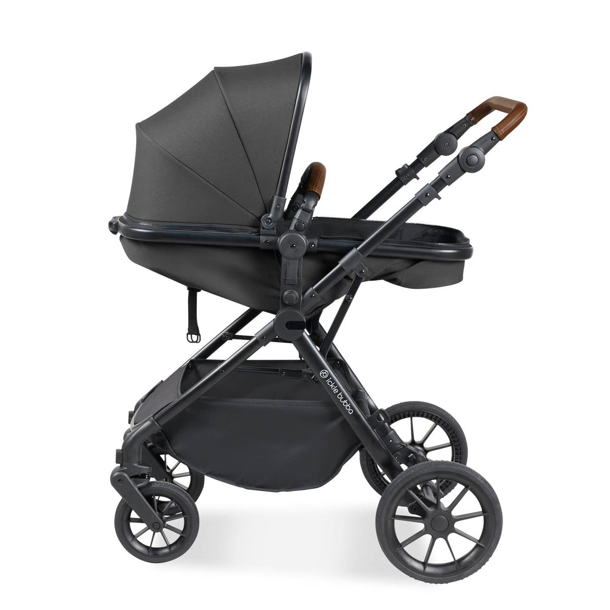 Ickle Bubba Cosmo 2 in 1 Pushchair - Black/Graphite Grey