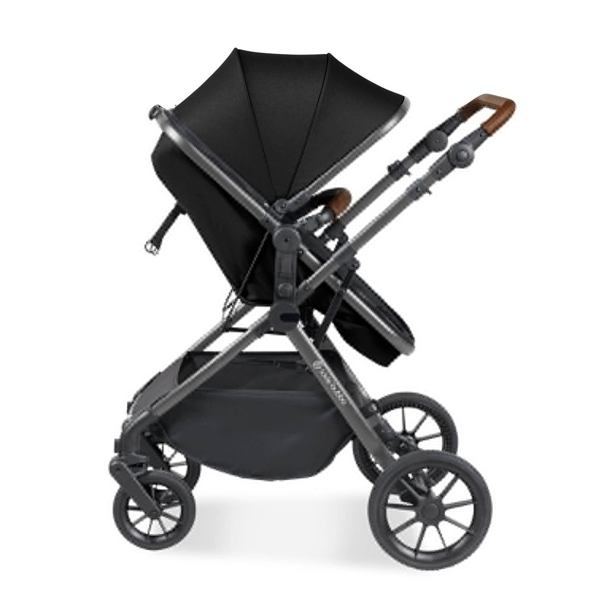 Ickle Bubba Cosmo 2 in 1 Pushchair - Gunmetal/Black