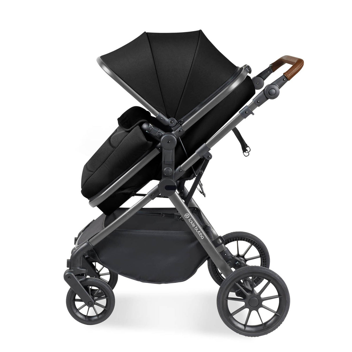 Ickle Bubba Cosmo 2 in 1 Pushchair - Gunmetal/Black