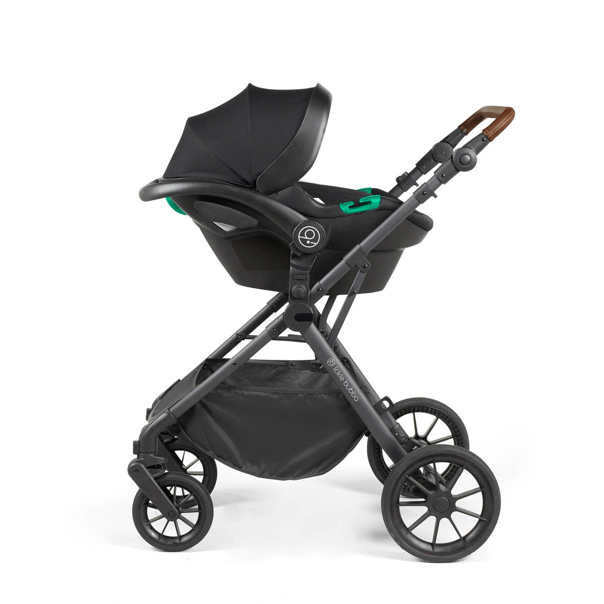 Ickle Bubba Cosmo All in One Stratus i-Size Travel System & Base - Gunmetal/Desert