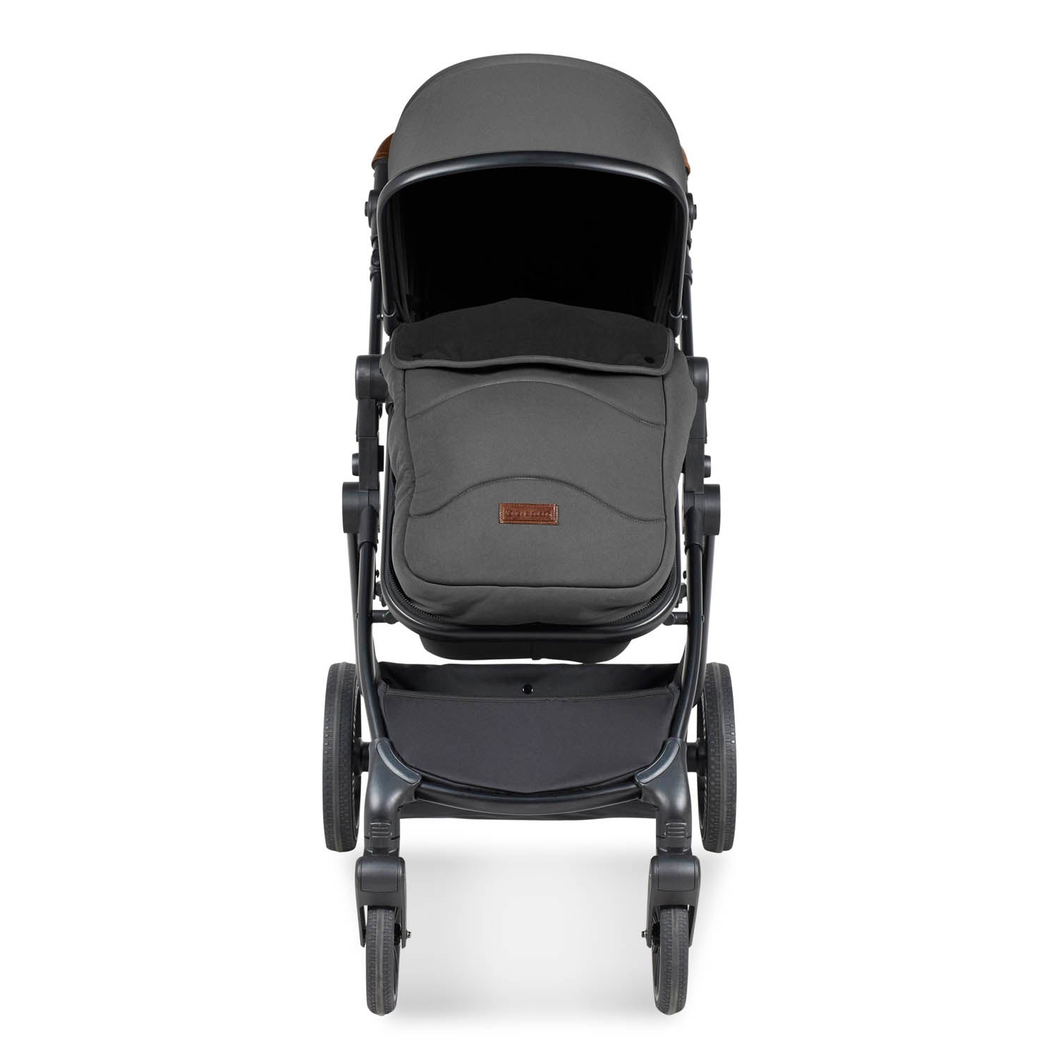 Ickle Bubba Cosmo All in One Stratus i-Size Travel System & Base - Black/Graphite Grey
