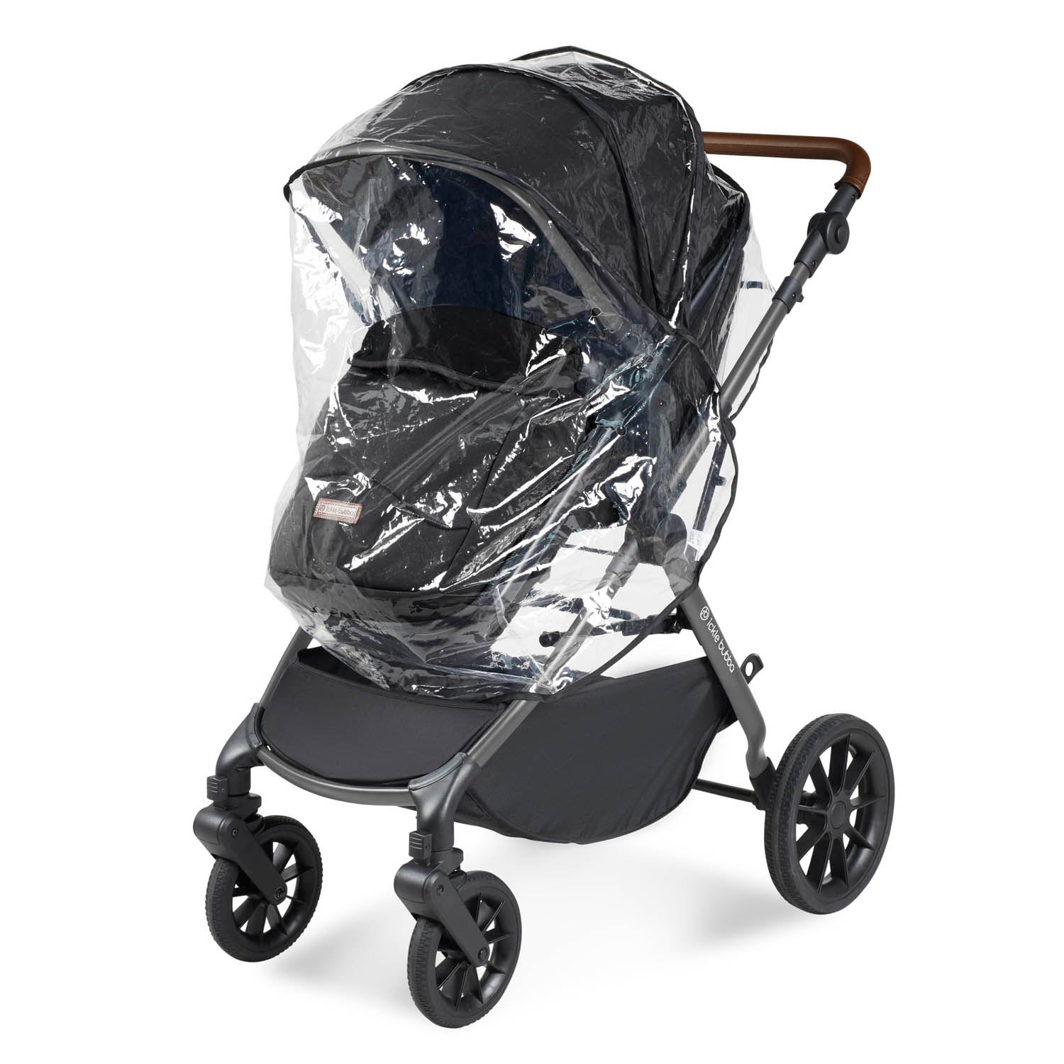 Ickle Bubba Cosmo All in One Stratus i-Size Travel System & Base - Gunmetal/Black