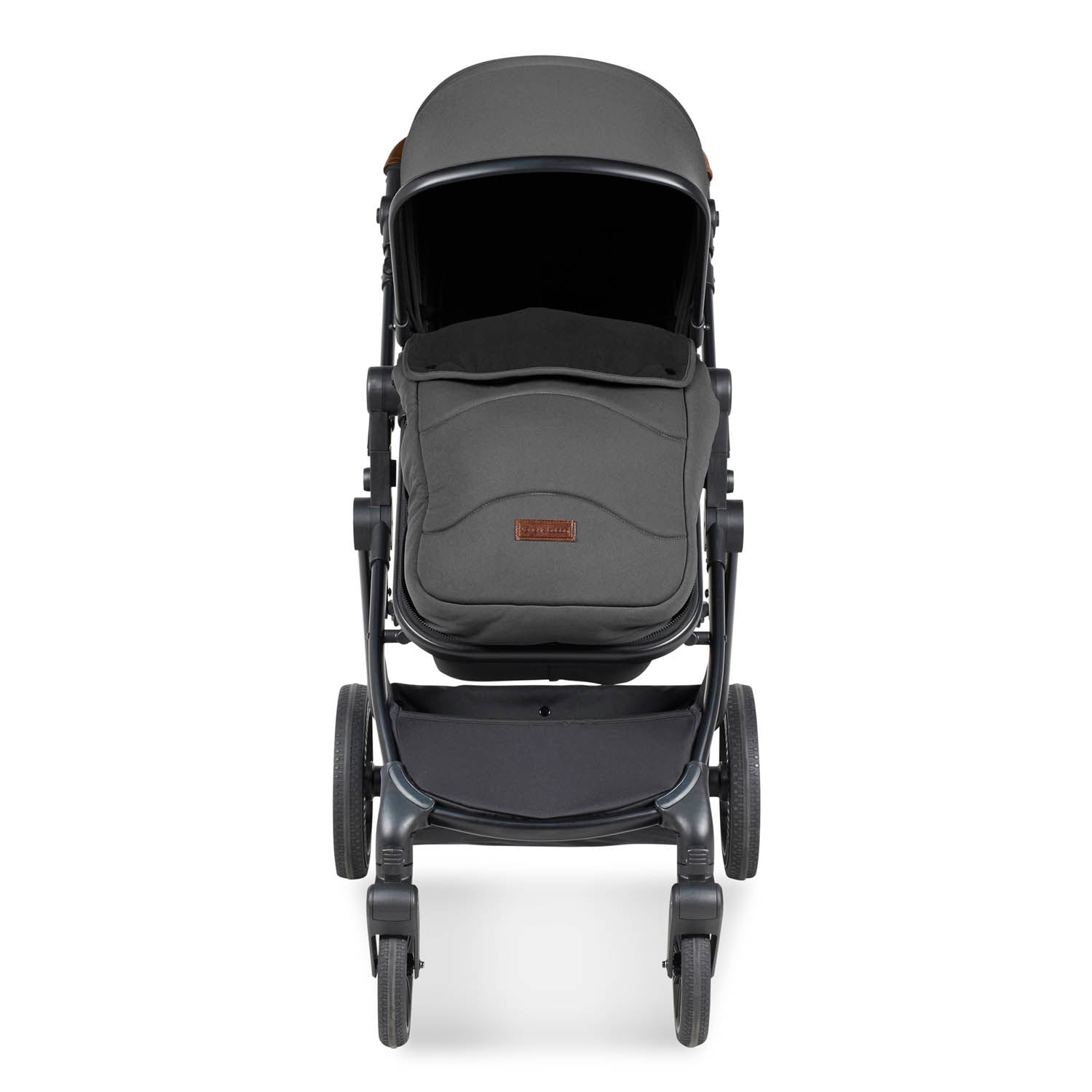 Ickle Bubba Cosmo All in One Nimbus i-Size Travel System & Spin Base - Black/Graphite Grey
