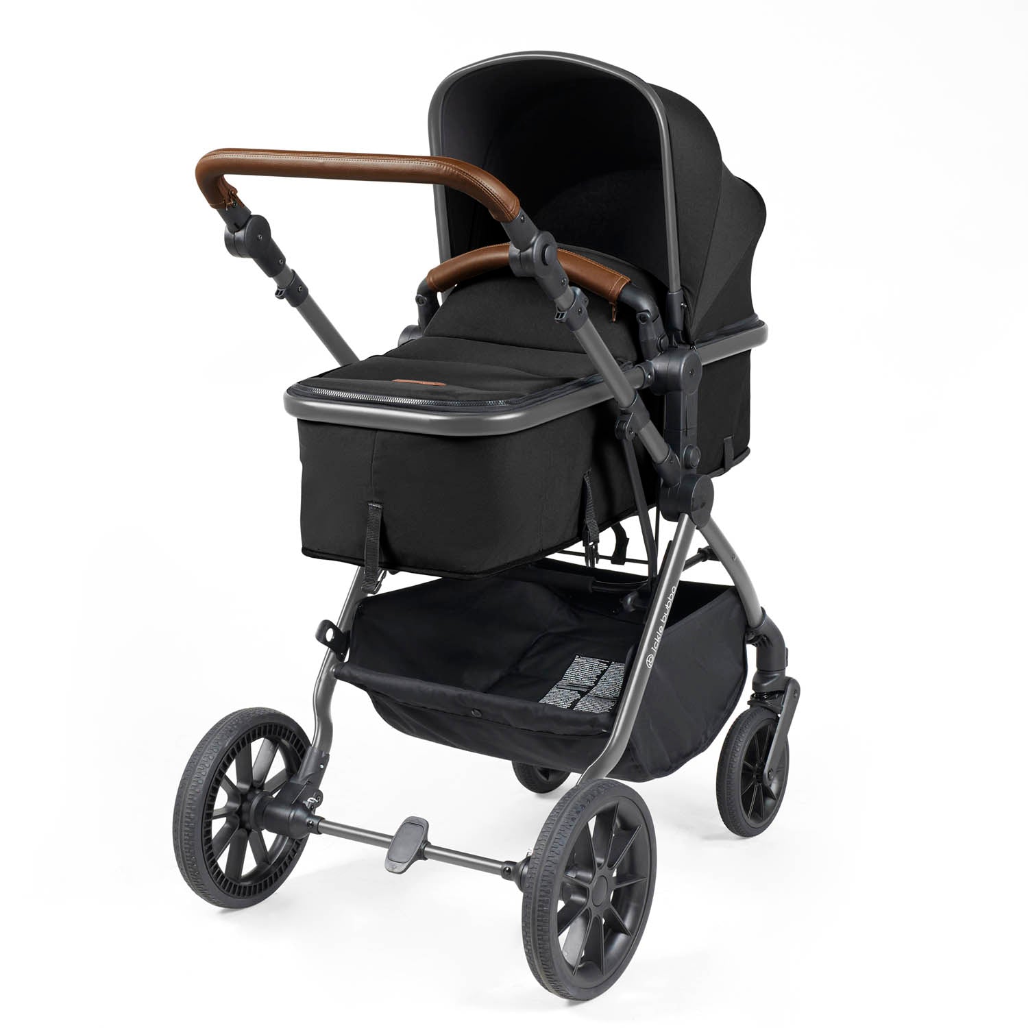 Ickle Bubba Cosmo All in One Nimbus i-Size Travel System & Spin Base - Gunmetal/Black