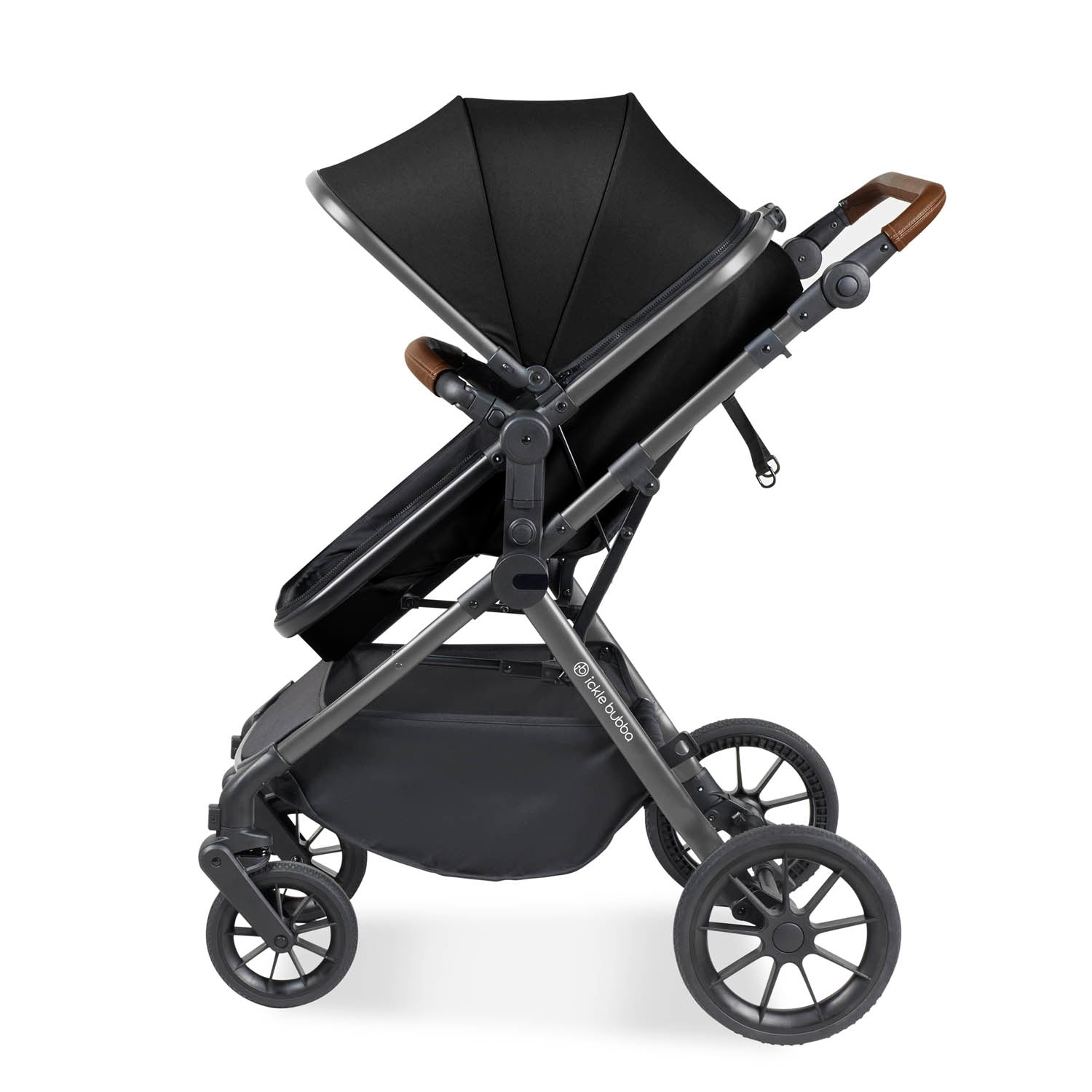 Ickle Bubba Cosmo All in One Nimbus i-Size Travel System & Spin Base - Gunmetal/Black