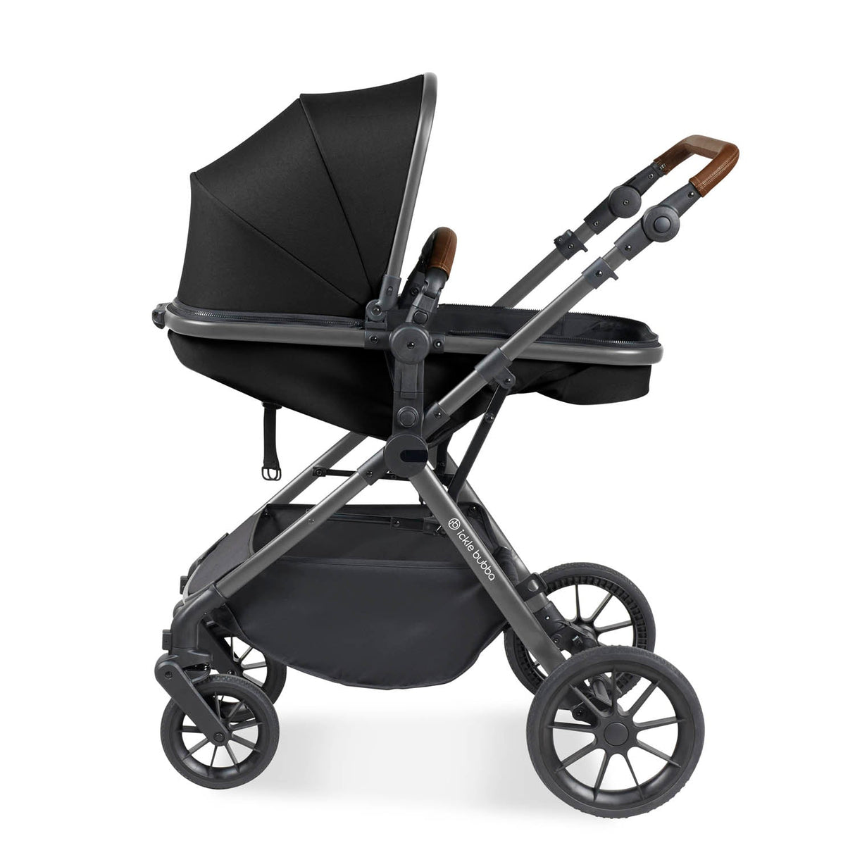 Ickle Bubba Cosmo All in One Nimbus i-Size Travel System & Spin Base - Gunmetal/Black