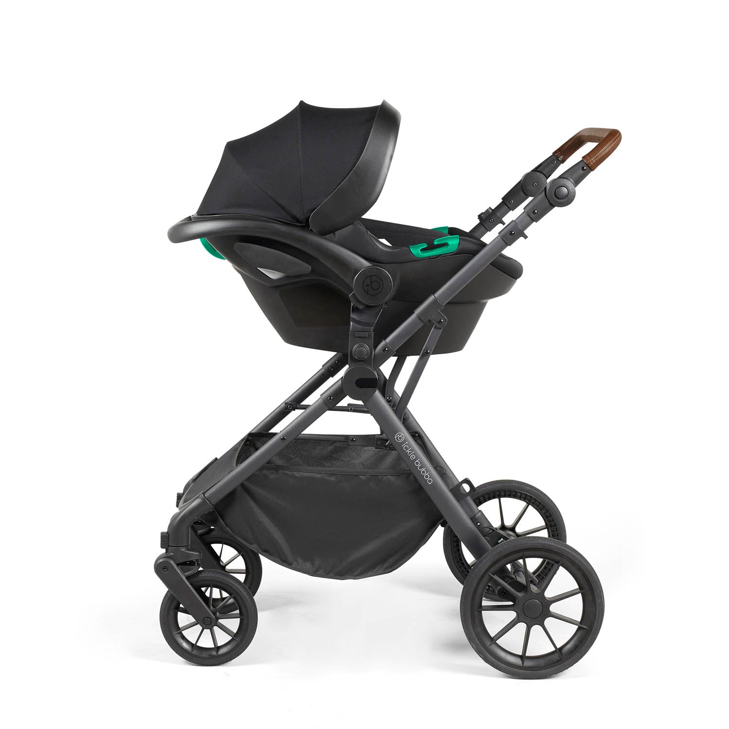 Ickle Bubba Cosmo All in One Nimbus i-Size Travel System & Spin Base - Gunmetal/Desert