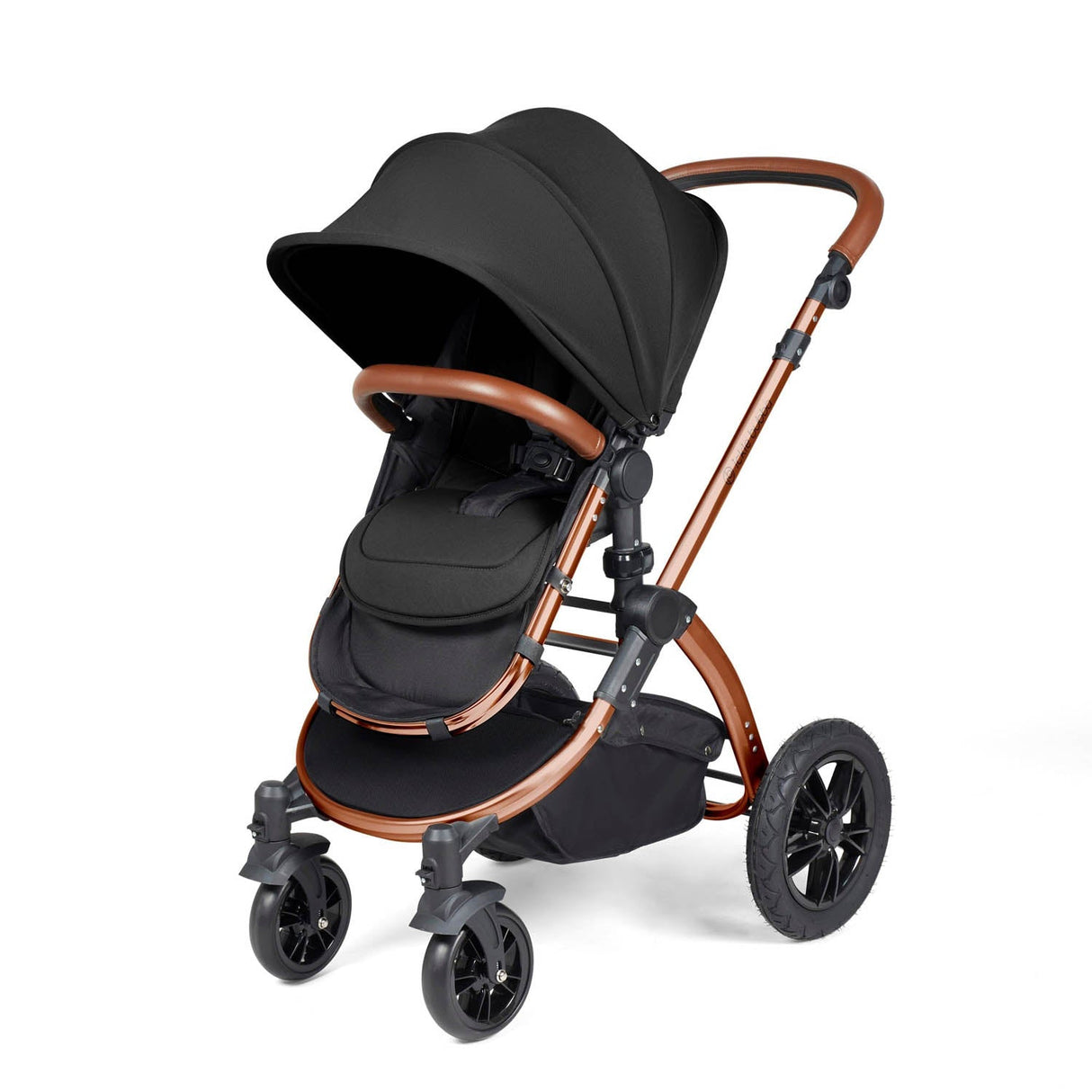 Ickle Bubba Stomp Luxe 9 Piece Pram Bundle - Bronze/Midnight/Tan