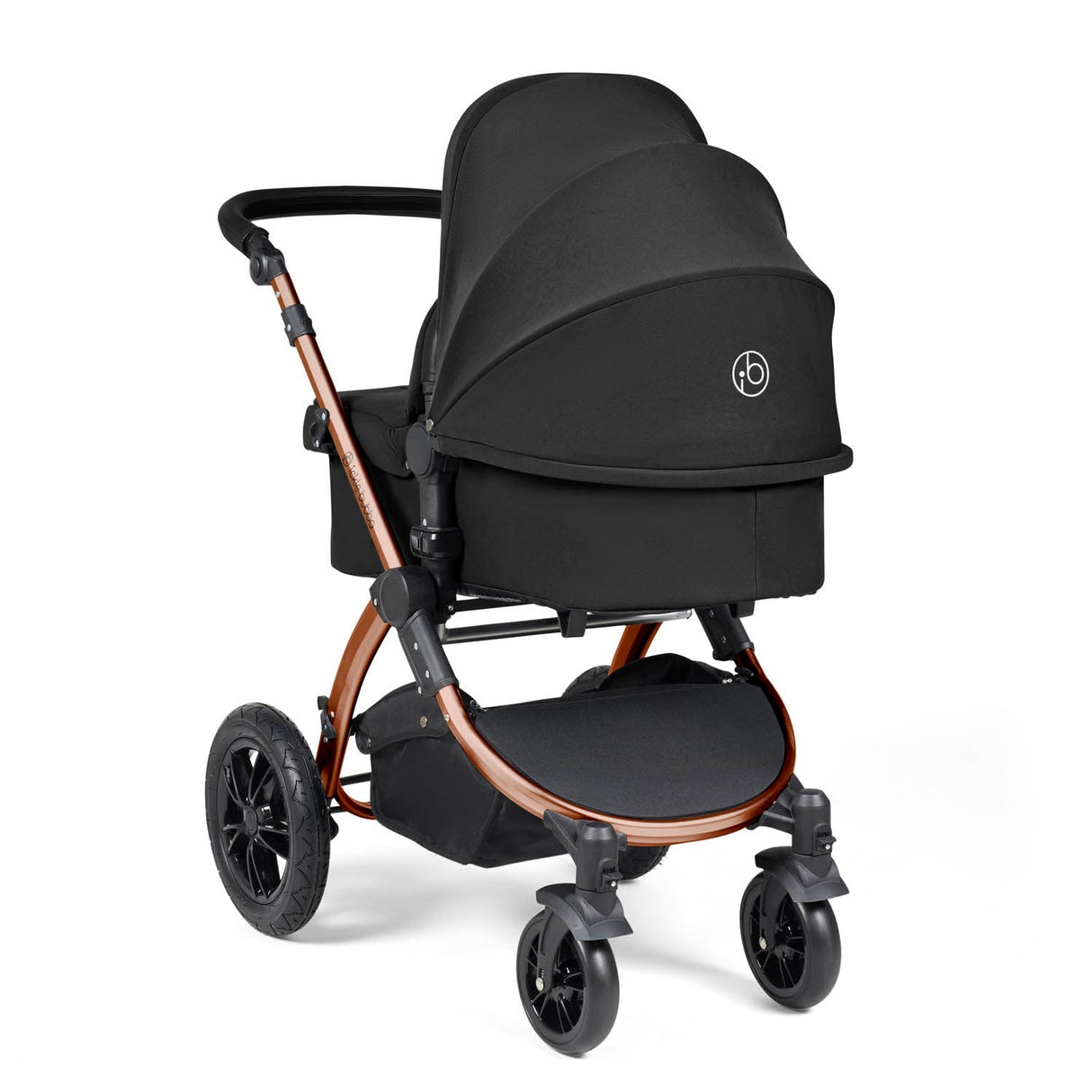 Ickle Bubba Stomp Luxe 9 Piece Pram Bundle - Bronze/Midnight/Black