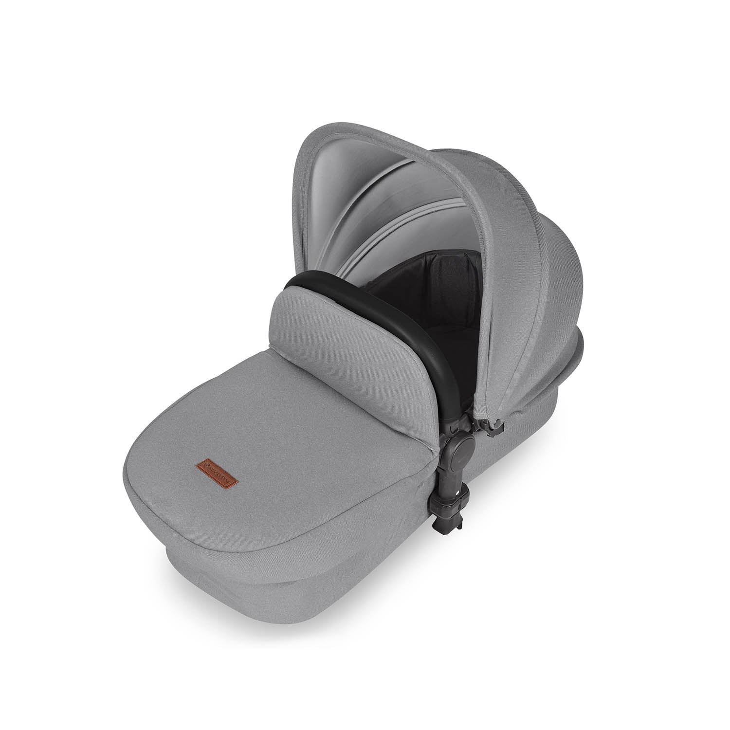 Ickle Bubba Stomp Luxe 12 Piece Travel System with i-Size Stratus Car Seat & Base - Silver/Pearl Grey/Black