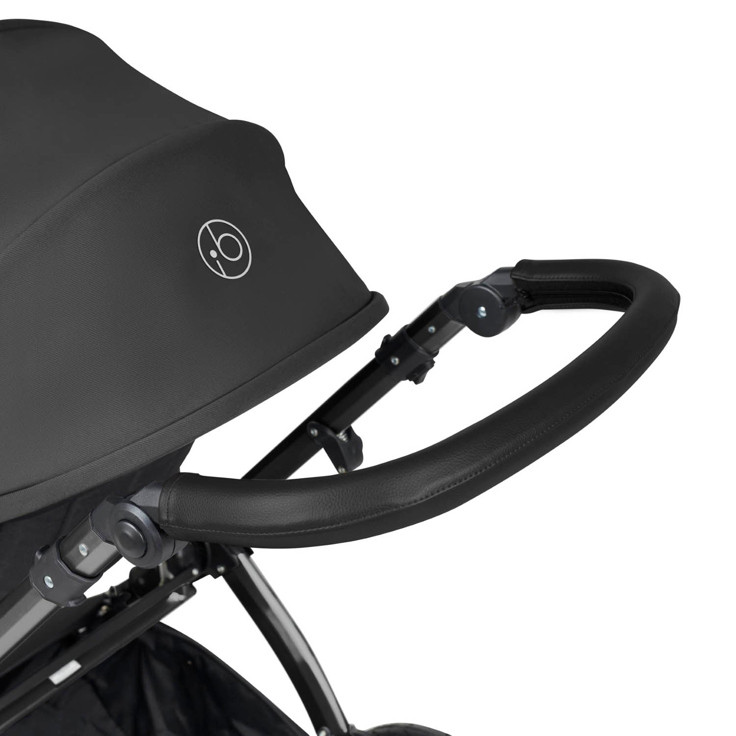 Ickle Bubba Stomp Luxe 12 Piece Travel System with i-Size Nimbus Car Seat & Spin Base - Black/Charcoal Grey/Black