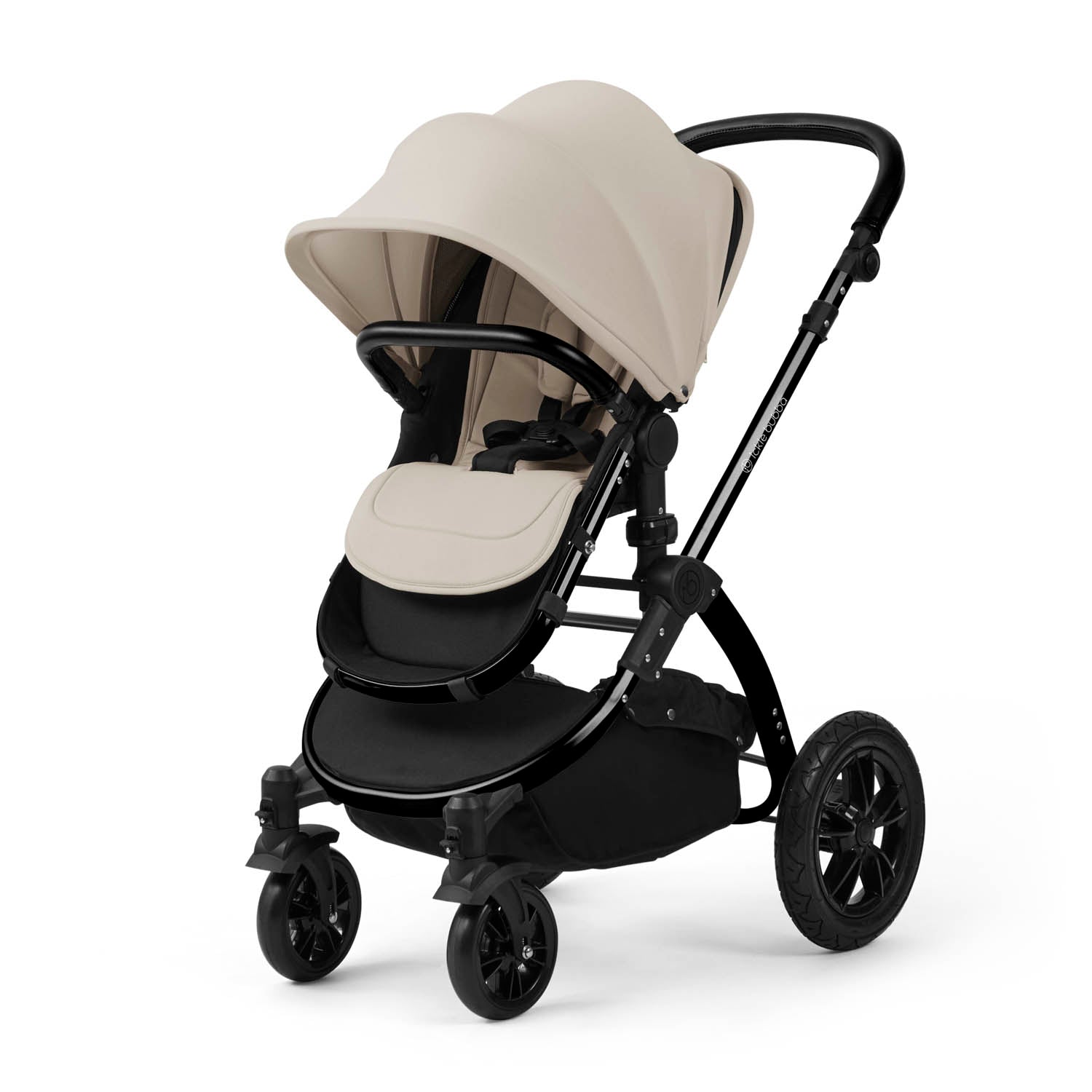 Ickle Bubba Stomp Luxe 12 Piece Travel System with Maxi-Cosi Cabriofix i-Size & Base - Black/Stone/Black