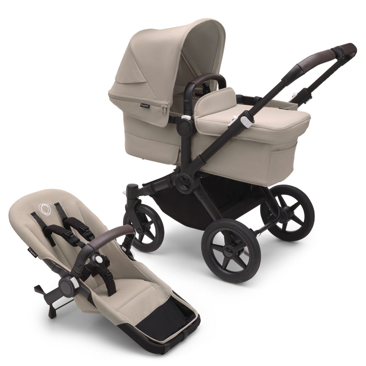 Bugaboo Donkey 5 Mono with Maxi-Cosi Cabriofix iSize Travel System - Desert Taupe