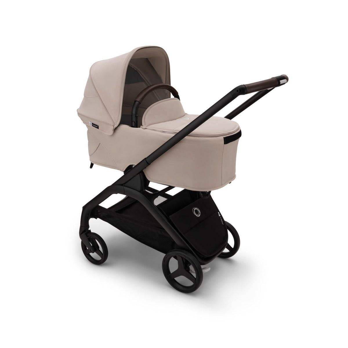 Bugaboo Dragonfly Travel System with Cybex Cloud T + Rotating Isofix Base - Black/Desert Taupe