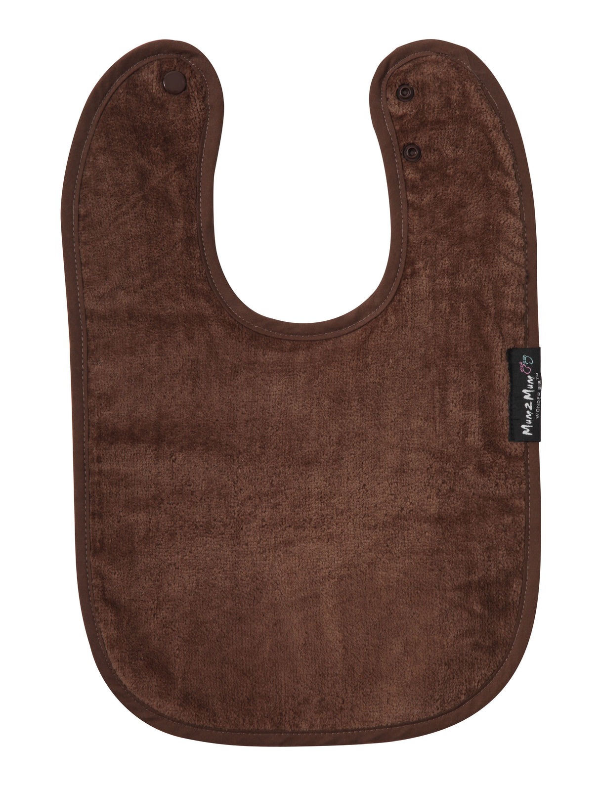 Mum 2 Mum Standard Wonder Bib - Chocolate Brown