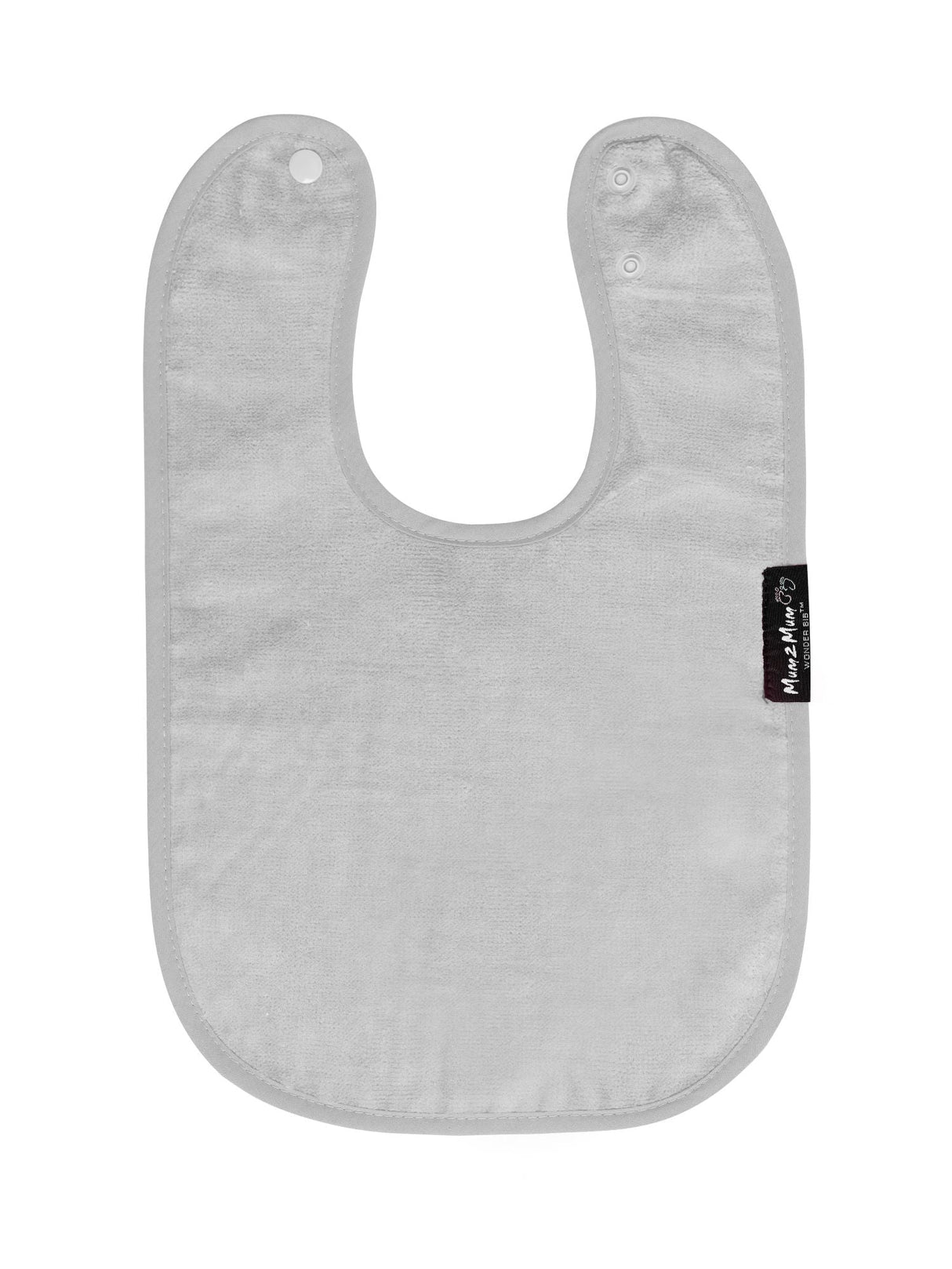 Mum 2 Mum Standard Wonder Bib - Stone Grey