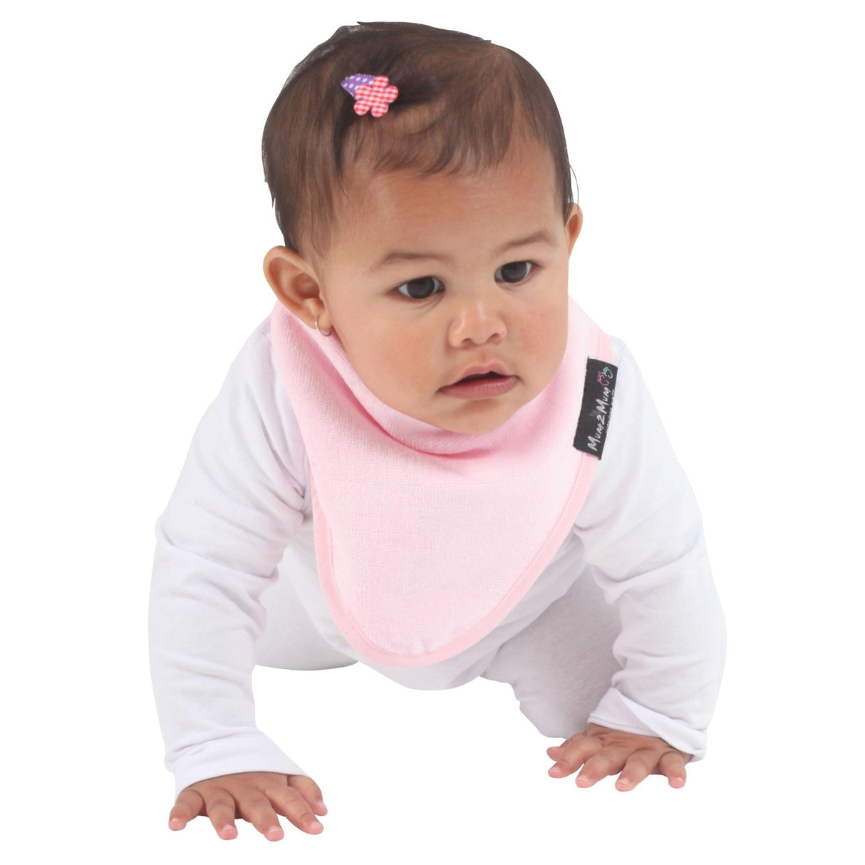 Mum 2 Mum Bandana Style Wonder Bib - Baby Pink