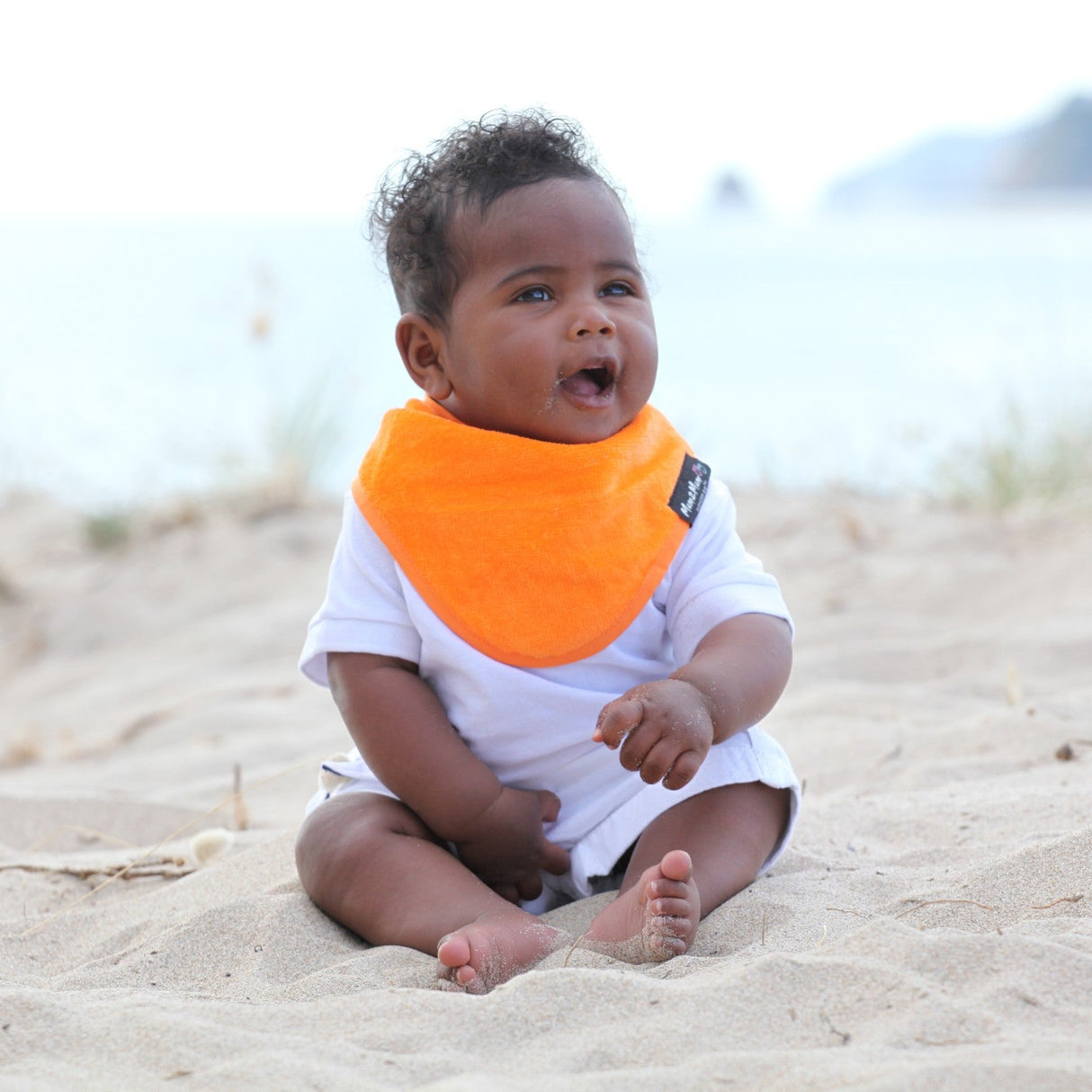Mum 2 Mum Bandana Style Wonder Bib - Orange
