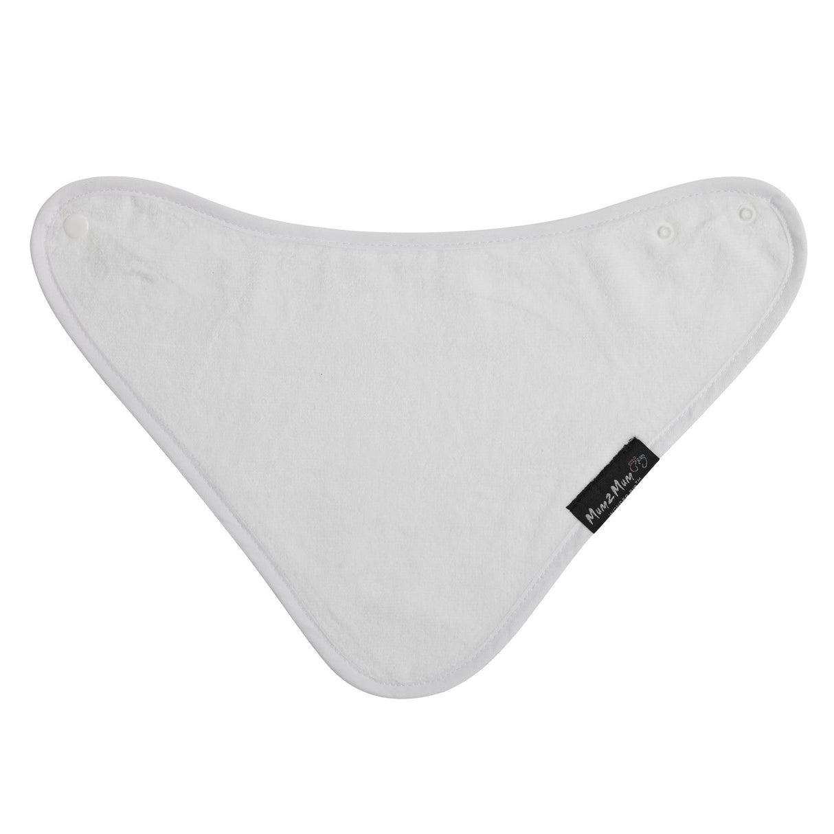 Mum 2 Mum Bandana Style Wonder Bib - White