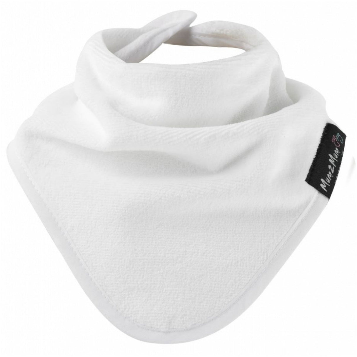Mum 2 Mum Bandana Style Wonder Bib - White