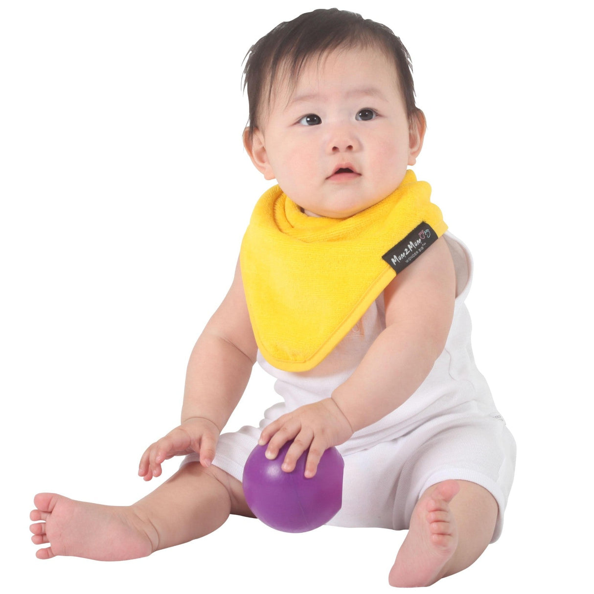 Mum 2 Mum Bandana Style Wonder Bib - Yellow
