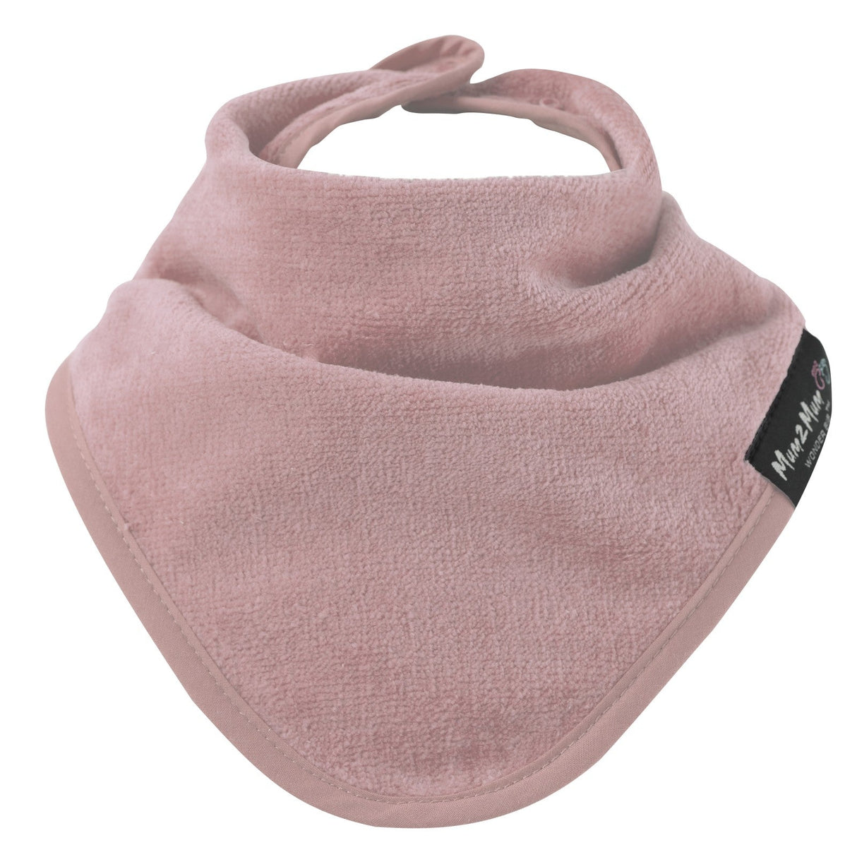 Mum 2 Mum Bandana Style Wonder Bib - Dusty Pink