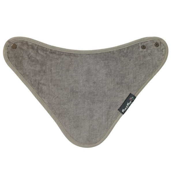 Mum 2 Mum Bandana Style Wonder Bib - Mushroom Grey/Brown