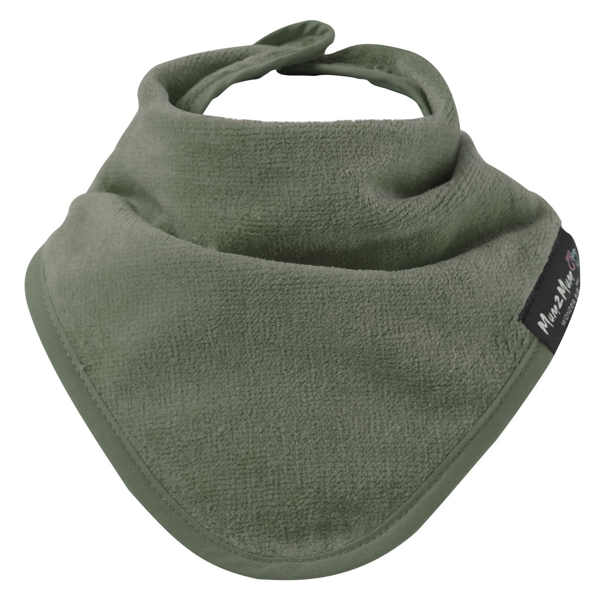 Mum 2 Mum Bandana Style Wonder Bib - Olive Green