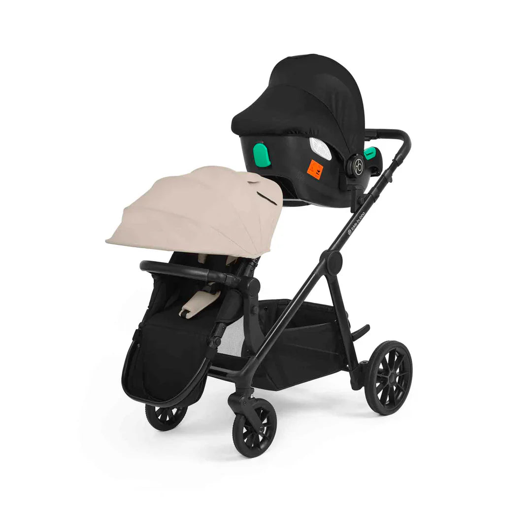 Ickle Bubba Virgo Growing Family 14 Piece Travel System with Cirrus i-Size Car Seat & Base - Stone