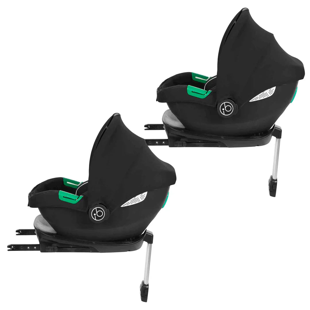 Ickle Bubba Virgo Twin 18 Piece Travel System with Cirrus i-Size Car Seat & Base - Stone