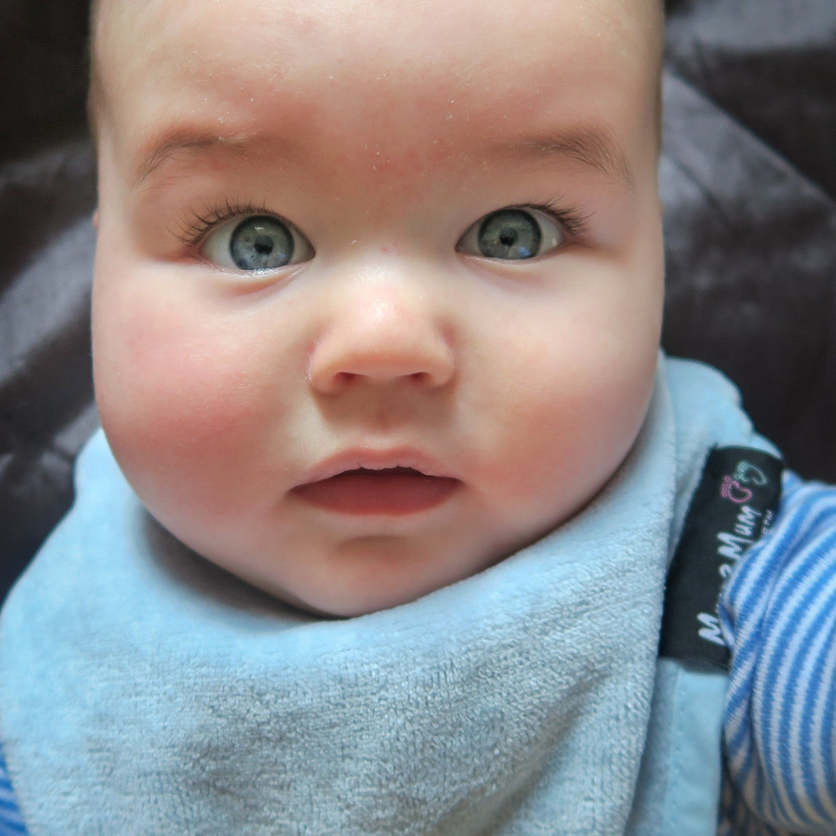 Mum 2 Mum Teething Bandana Wonder Bib - Baby Blue