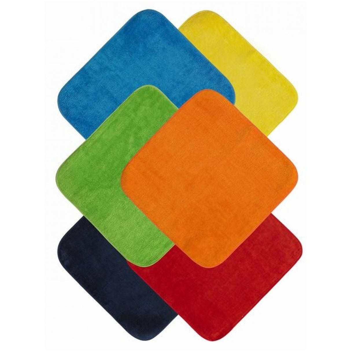 Mum 2 Mum Cotton Facewashers / Reusable Wipes - 6 Pack - BRIGHTS