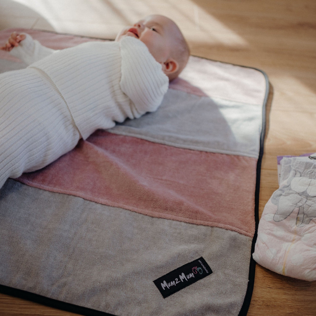 Mum 2 Mum Changing Mat / Playmat - Mint Green and Grey
