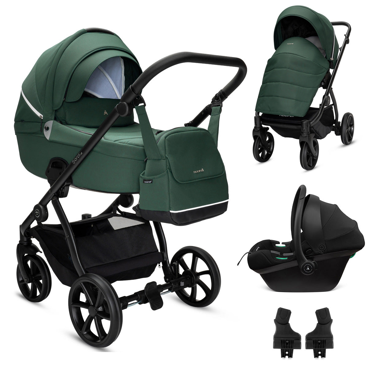 Noordi Fjordi V2 - 3in1 Travel System with Terra i-Size Car Seat