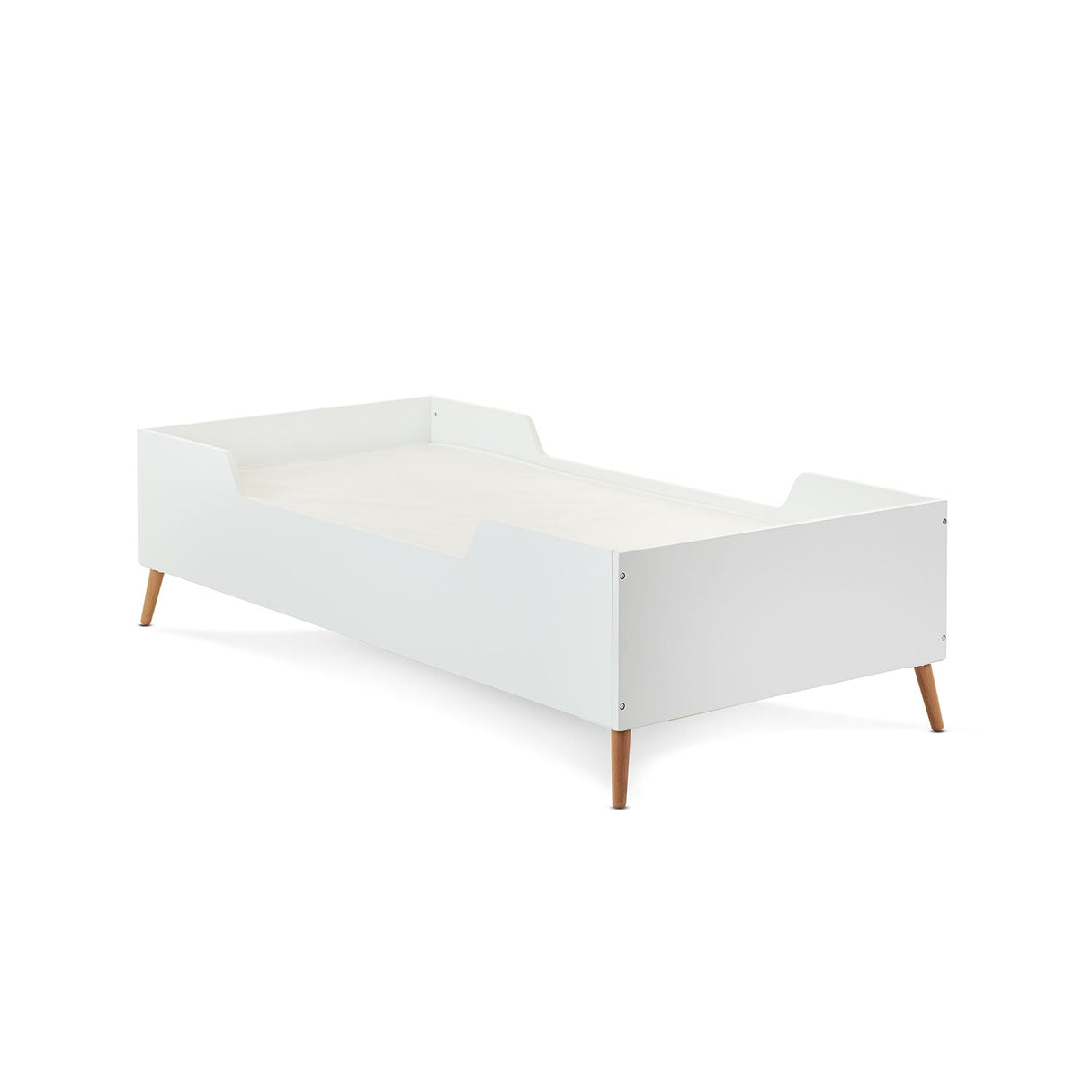 Obaby Maya Single Bed - White With Natural