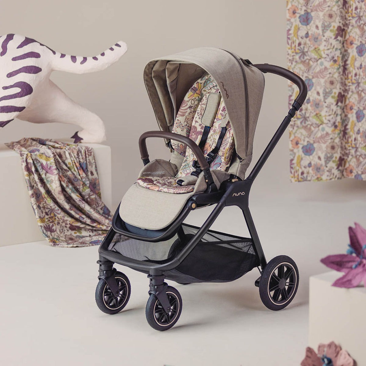 Nuna x Liberty TRIV Next Stroller + LYTL Carrycot - Fantasy Land