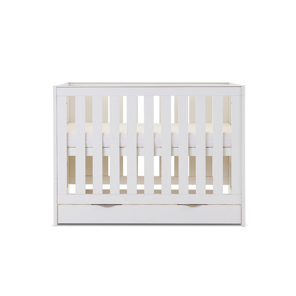 Obaby Nika Mini 120 x 60cm Under Drawer - White Wash