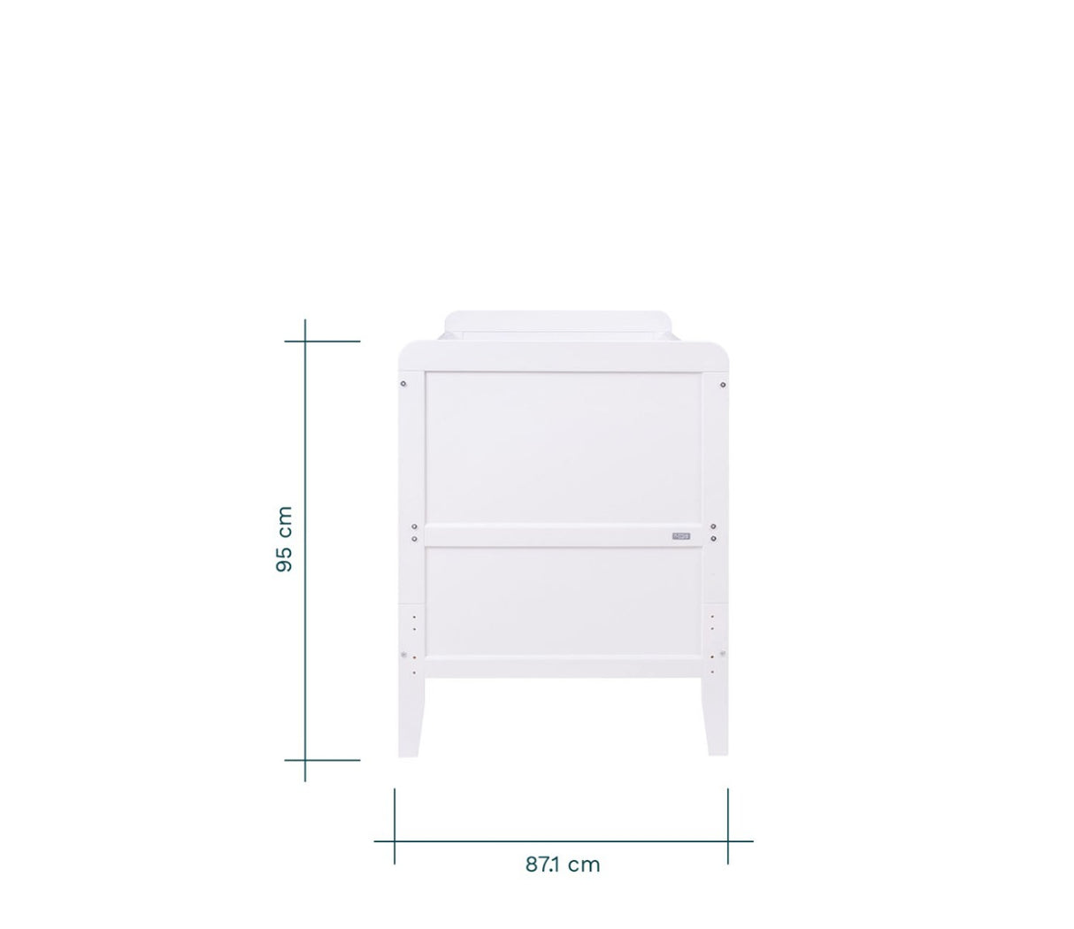 Tutti Bambini Rio Cot Bed with Cot Top Changer & Mattress - White