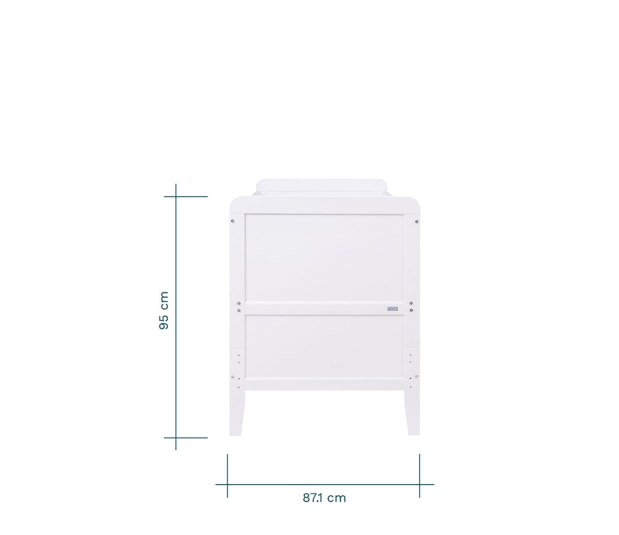 Tutti Bambini Rio Cot Bed with Cot Top Changer & Mattress - White