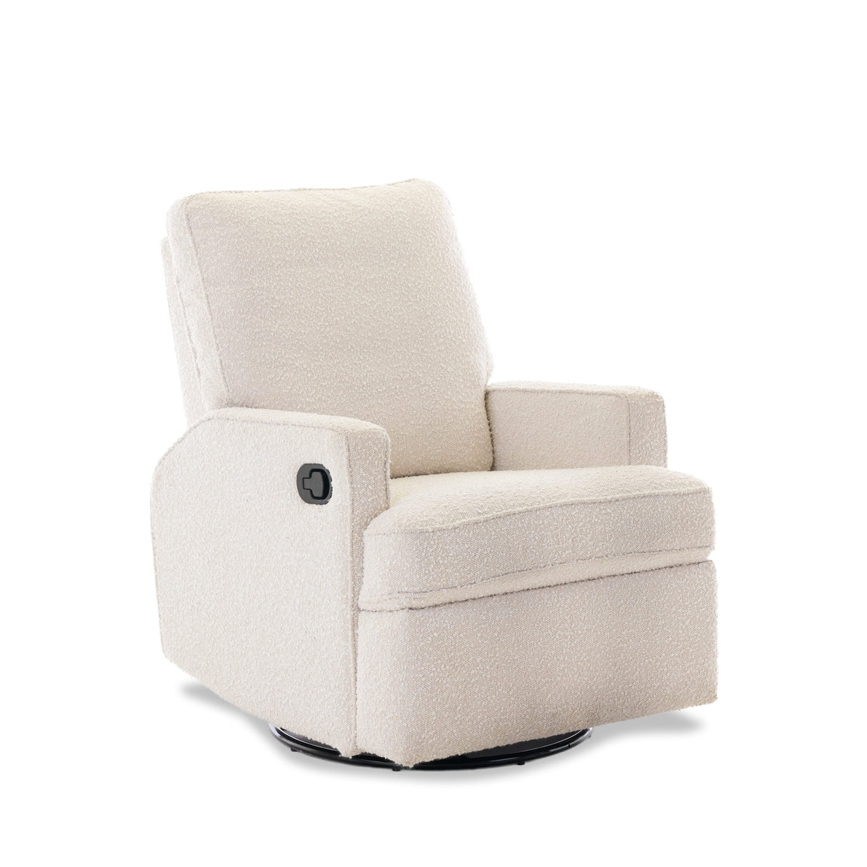 Obaby Madison Swivel Glider Recliner Chair - Bouclé Style