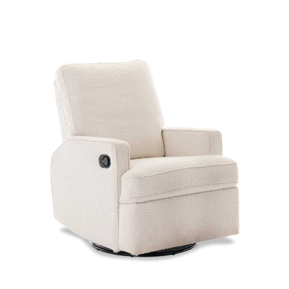 Obaby Madison Swivel Glider Recliner Chair - Bouclé Style