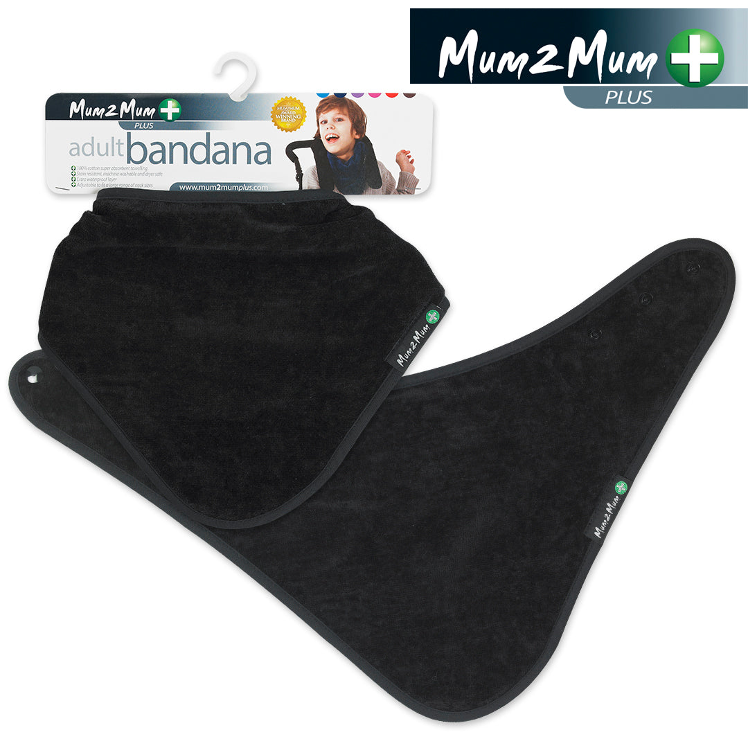 Mum 2 Mum PLUS Adult Disability Bib - Black