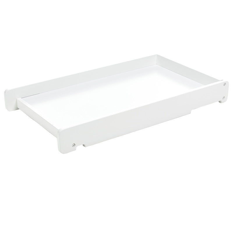 Obaby Grace Cot Bed, Cot Top Changer + Fibre Mattress - White