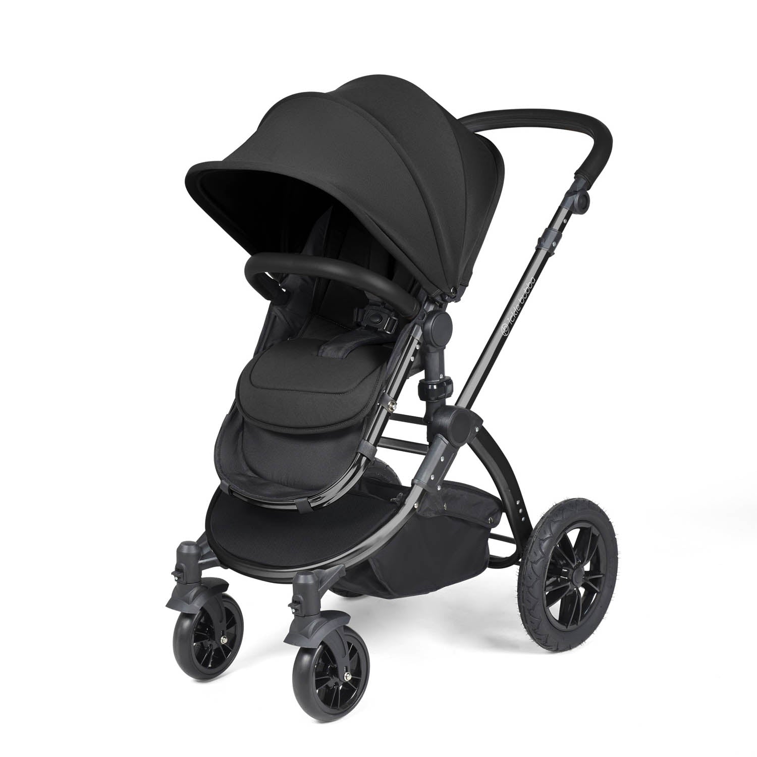 Ickle Bubba Stomp Luxe 14 Piece Nimbus 180° Spin Travel & Home Bundle - Black/Midnight/Black