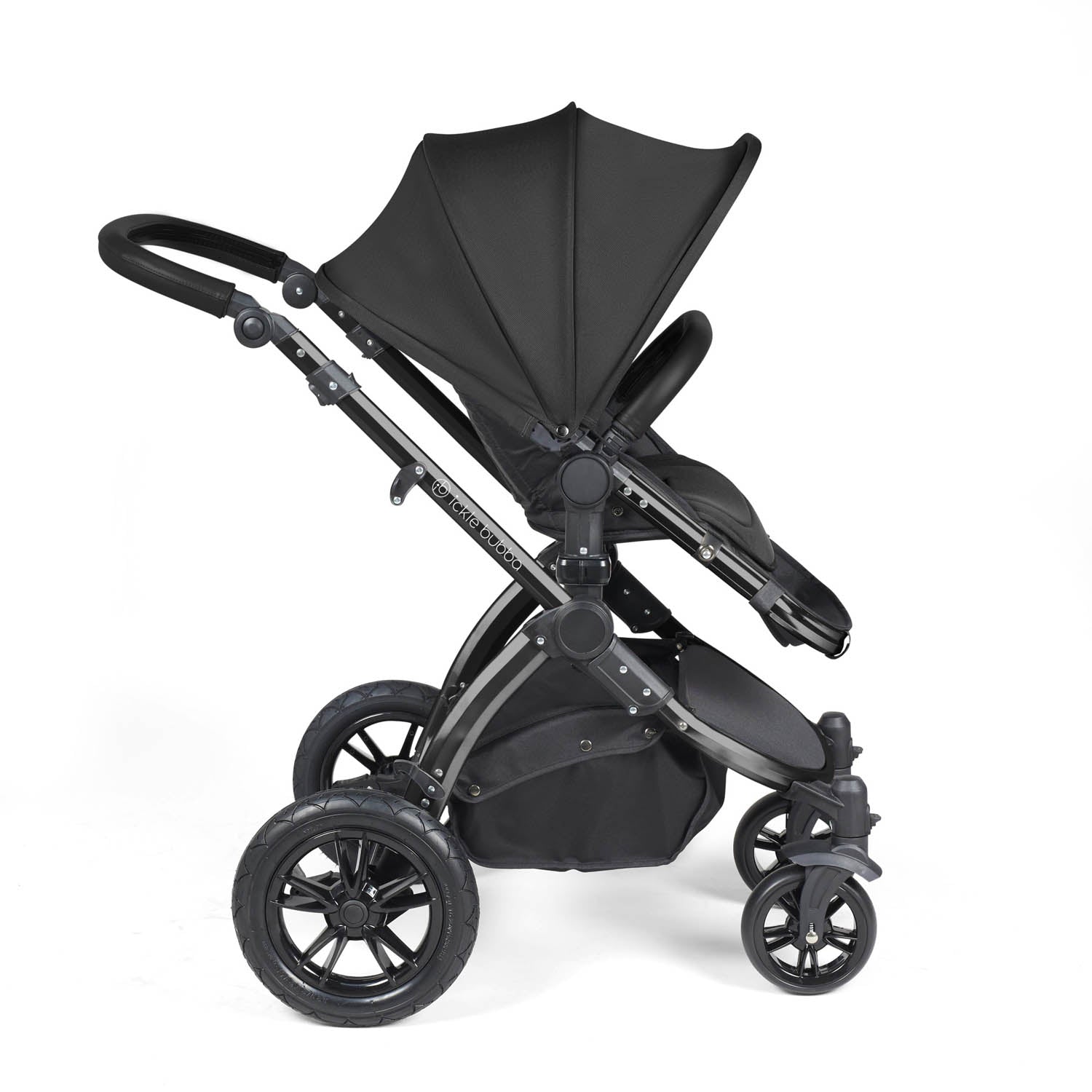 Ickle Bubba Stomp Luxe 14 Piece Nimbus 180° Spin Travel & Home Bundle - Black/Midnight/Black
