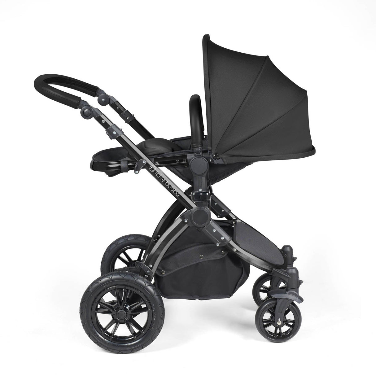 Ickle Bubba Stomp Luxe 14 Piece Nimbus 180° Spin Travel & Home Bundle - Black/Midnight/Black