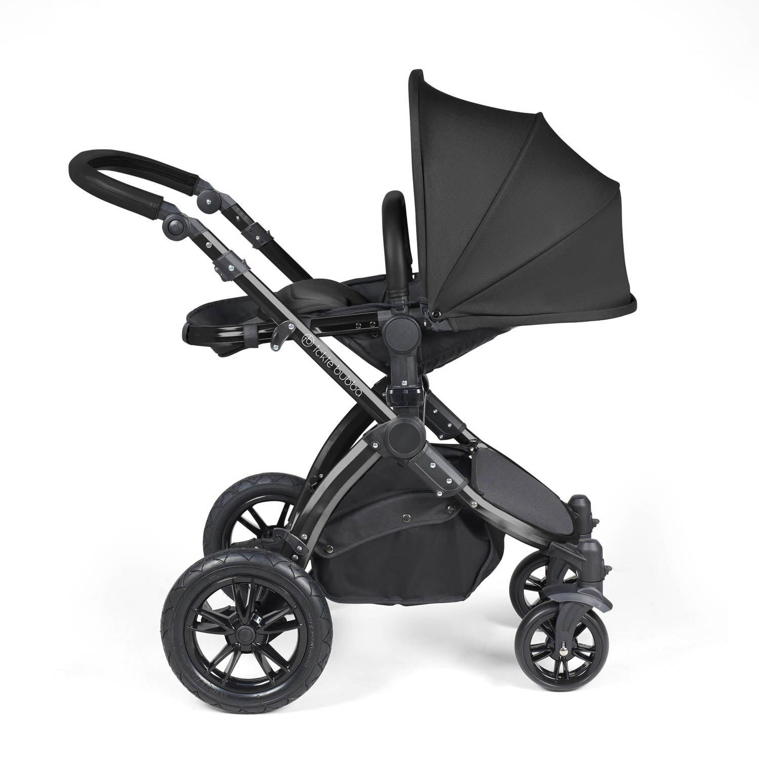 Ickle Bubba Stomp Luxe 14 Piece Nimbus 180° Spin Travel & Home Bundle - Black/Midnight/Black