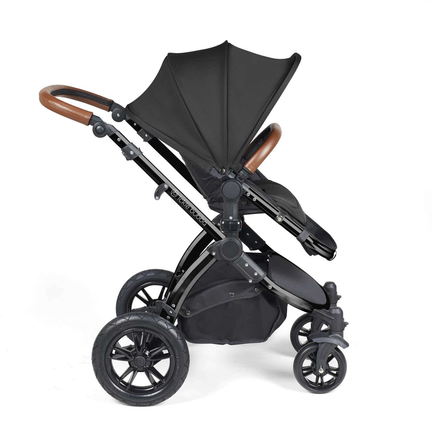 Ickle Bubba Stomp Luxe 14 Piece Nimbus 180° Spin Travel & Home Bundle - Black/Midnight/Tan