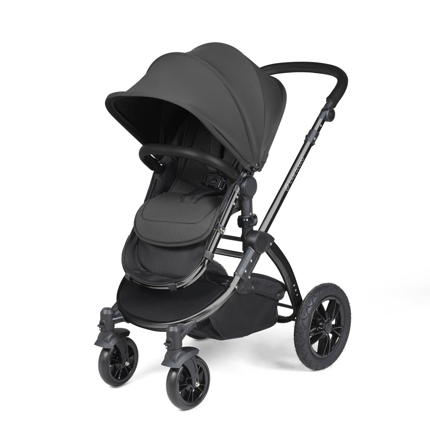 Ickle Bubba Stomp Luxe 14 Piece Nimbus 180° Spin Travel & Home Bundle - Black/Charcoal Grey/Black