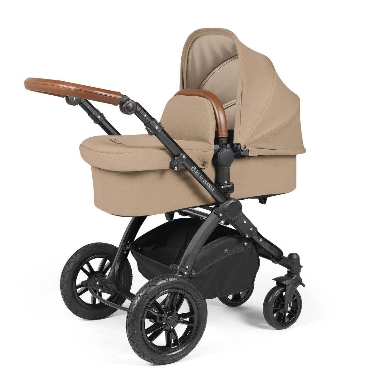 Ickle Bubba Stomp Luxe 14 Piece Nimbus 180° Spin Travel & Home Bundle - Black/Desert/Tan